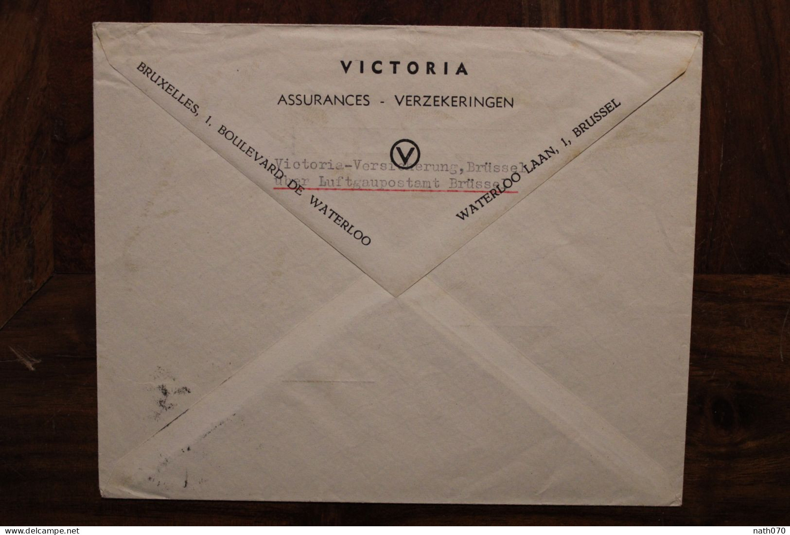 Durch Deutsche Feldpost 1943 FDP Reich Allemagne Cover WK2 Besetzung Belgie Belgium Assurances Victoria Belgique WW2 - Guerre 40-45 (Lettres & Documents)