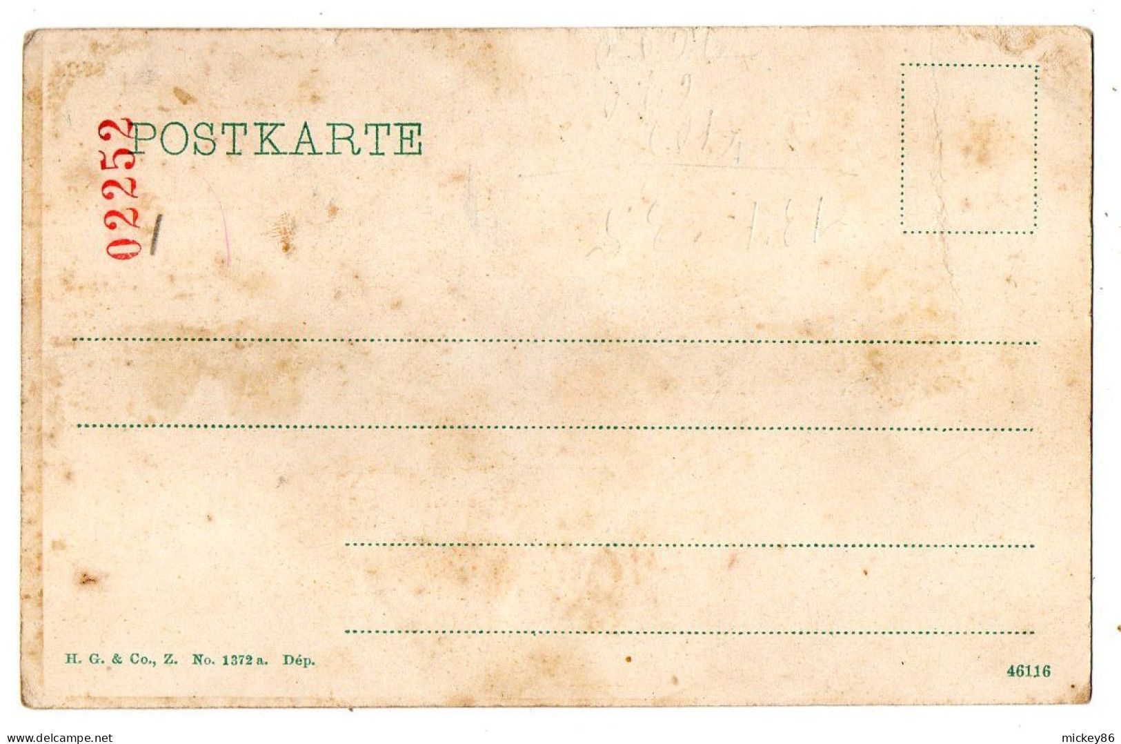 Allemagne --TRIBERG --  Unterstadt---Vue Générale .....colorisée ........carte Précurseur Numérotée  02252 - Triberg