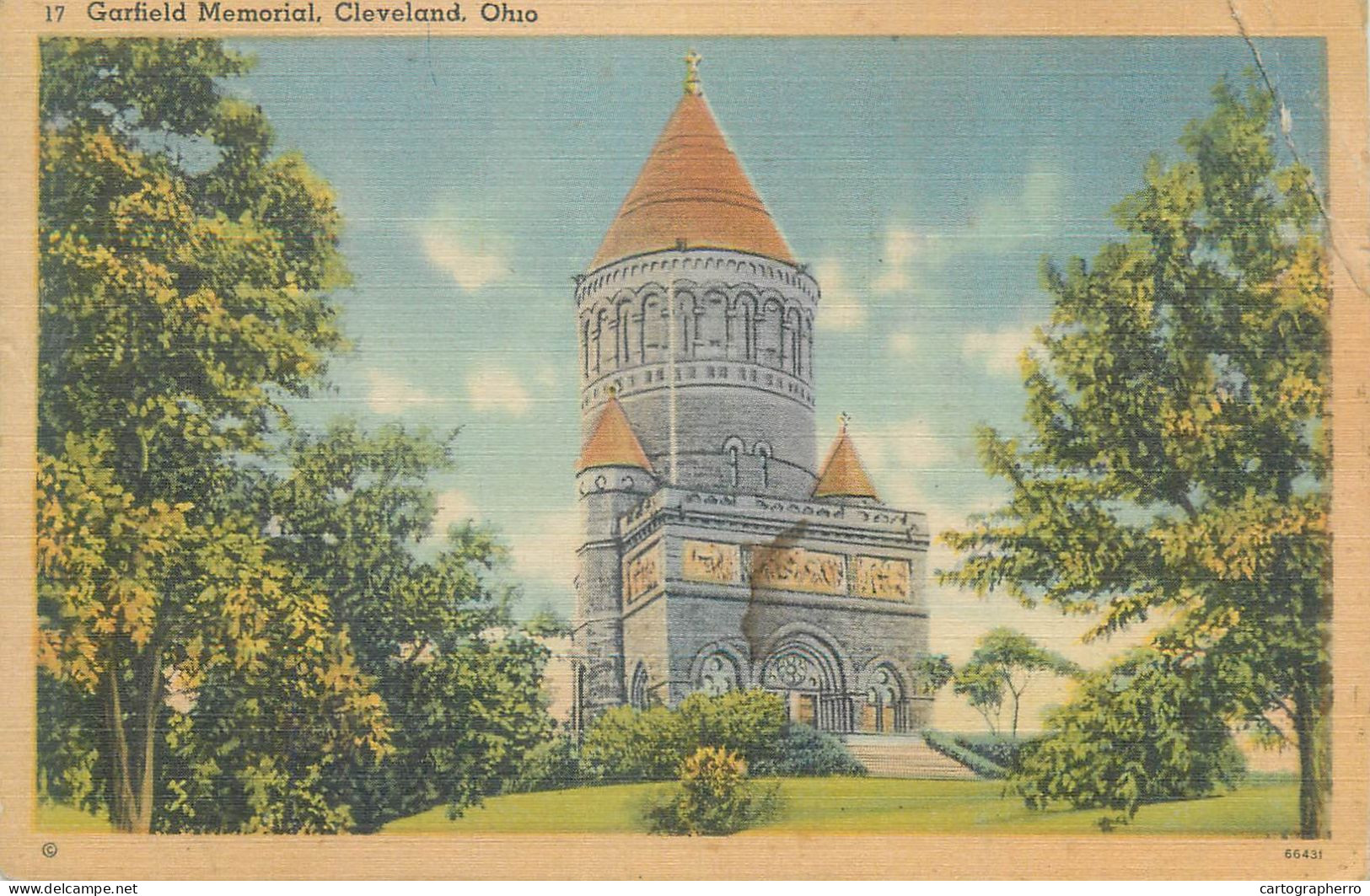 Postcard USA Ohio Cleveland Garfield Memorial - Cleveland