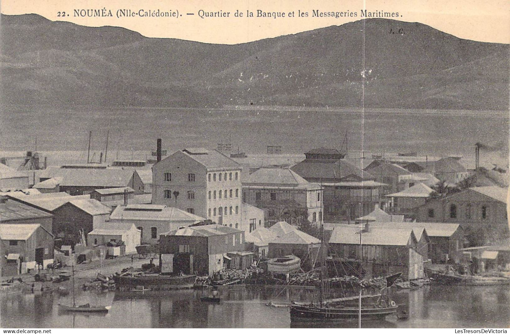 FRANCE - Nouvelle Calédonie - Nouméa - Quartier De La Banque Et Les Messageries Maritimes - Carte Postale Ancienne - Nouvelle Calédonie