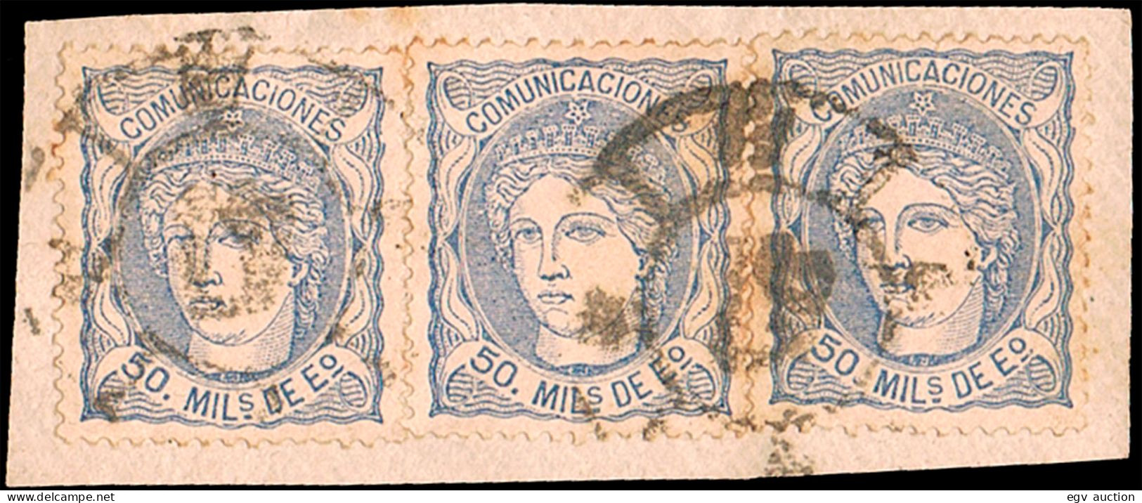 Teruel - Edi O 107 (3) - 50milm. - Fragmento Mat Rueda De Carreta "47 - Teruel" - Used Stamps