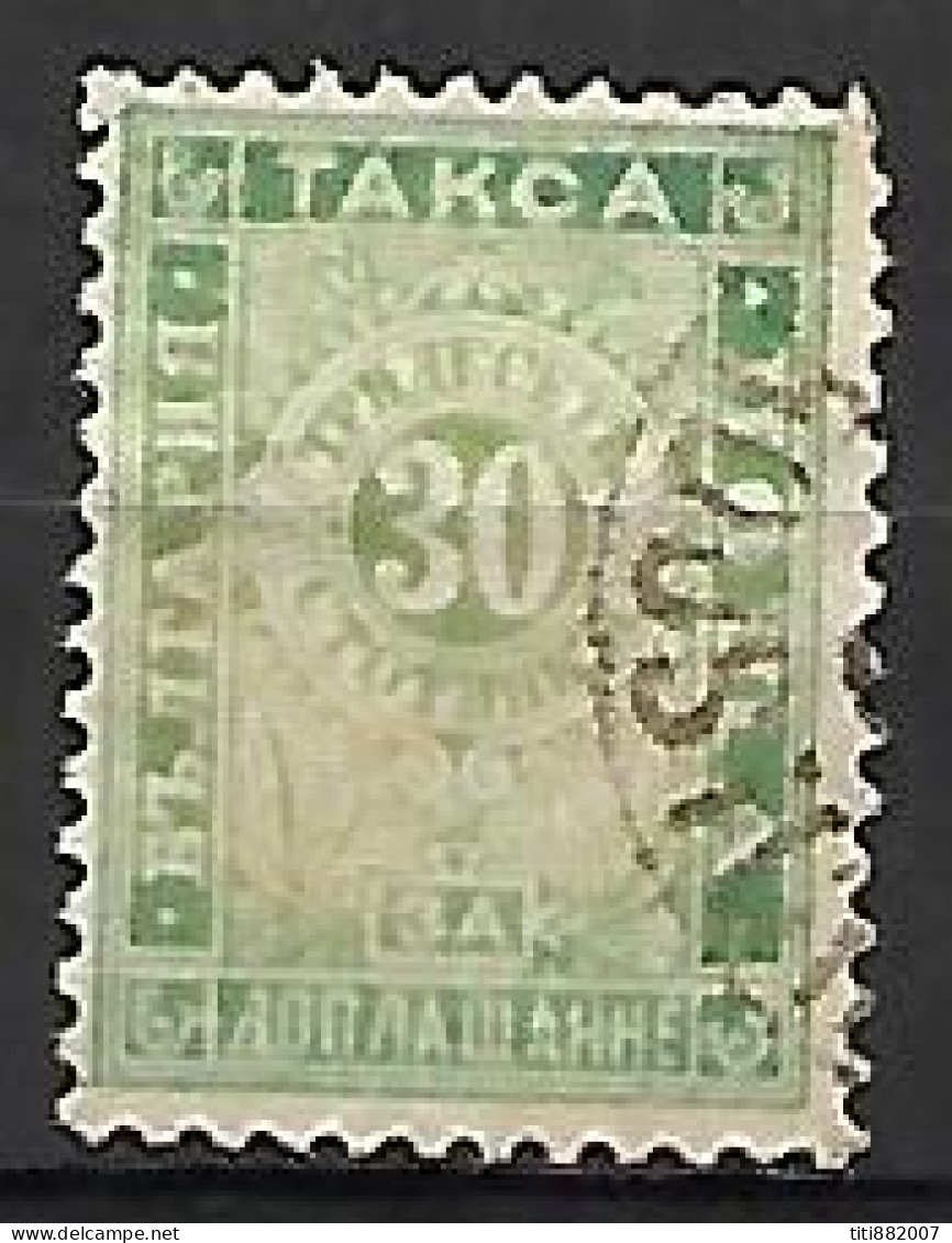 BULGARIE    -    Timbre-Taxe   -   1896 .  Y&T N° 15 Oblitéré .  Cote 4 Euros. - Timbres-taxe