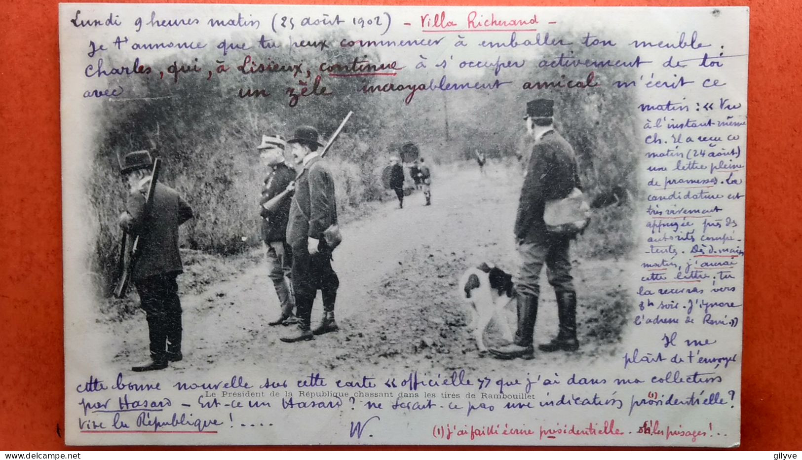 CPA.Chasse. Le Président De La République Chassant Dans Les Tirés De Rambouillet. (AF.498) - Chasse