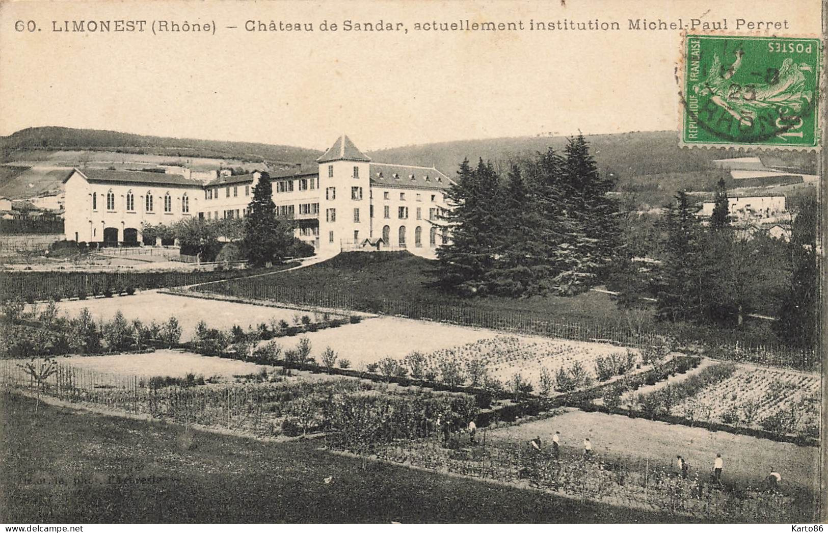 Limonest * Le Château De Sandar , Actuellement Institution Michel Paul Perret * école - Limonest