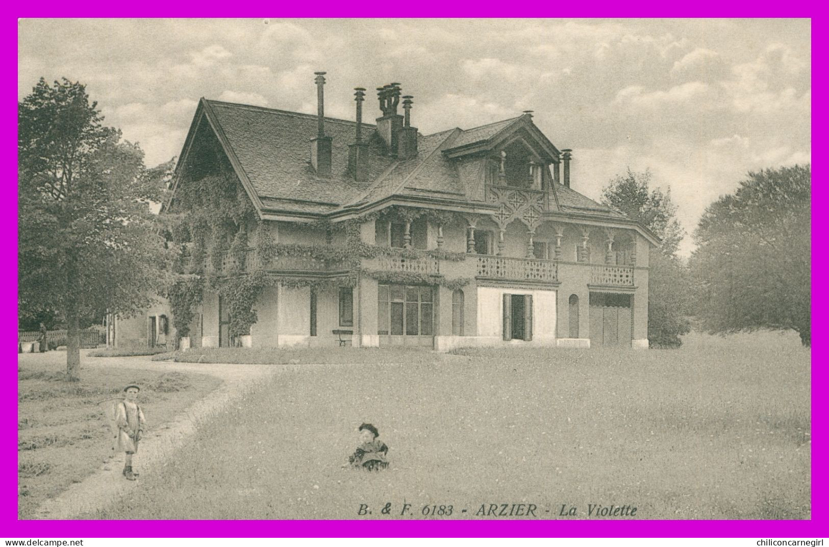 * ARZIER Sur NYON - La Violette - Enfants - Animée - 6183 - Edit. BRIQUET Fils - B.F. - Arzier-Le Muids
