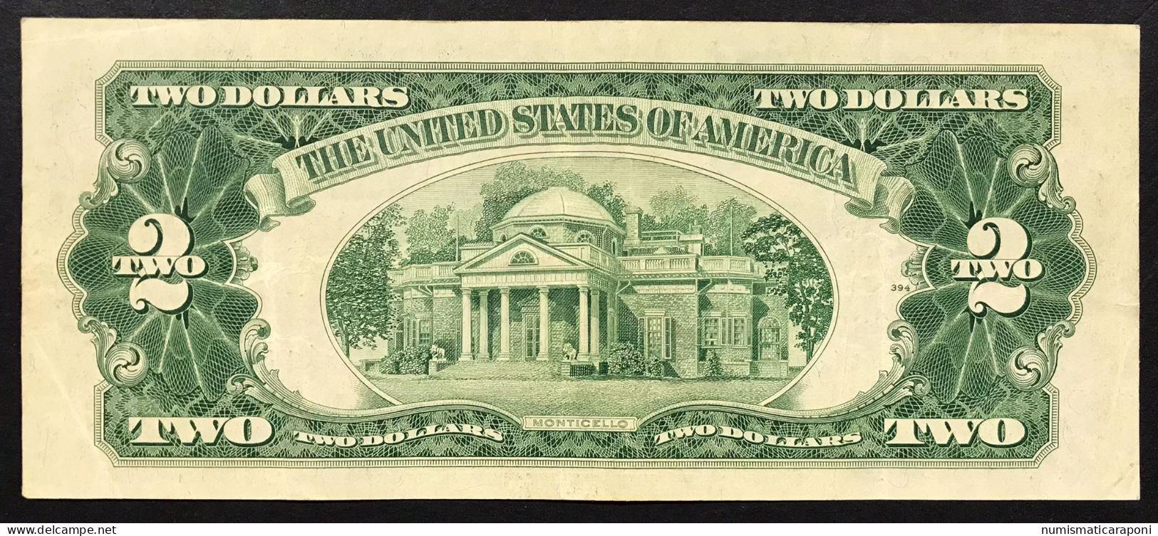 USA U.s.a. 1953 A 2 Dollar $ Red Seal Replacent Star Pick#380a Bb+ Vf+  Lotto.1828 - Federal Reserve Notes (1914-1918)