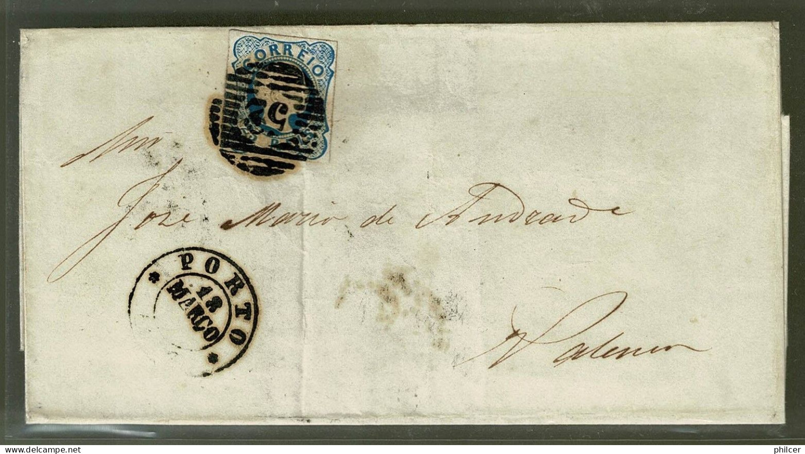Portugal, 1857, # 12, Porto-Valença - Covers & Documents