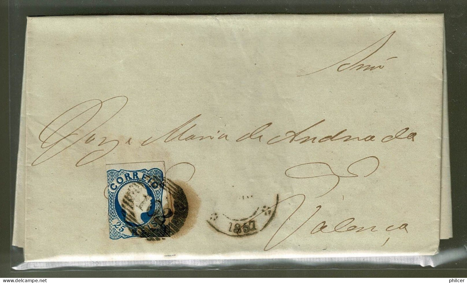 Portugal, 1857, # 12, Porto-Valença - Covers & Documents