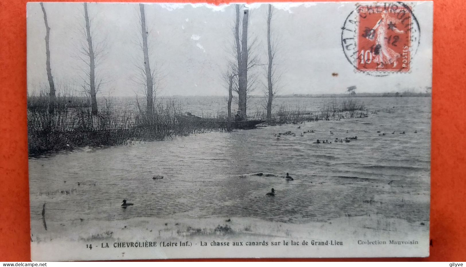 CPA.(44) La Chevrolière.  La Chasse Aux Canards Sur Le Lac De Grand Lieu  (AF.508) - Chasse