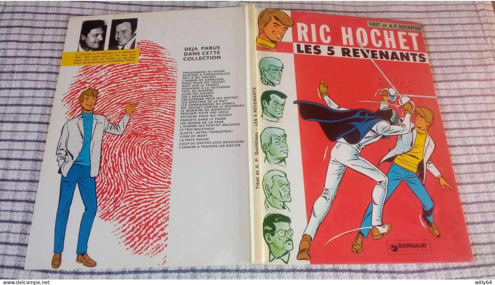 RIC HOCHET   " Les 5 Revenants  "  1978    DARGAUD   BE - Ric Hochet