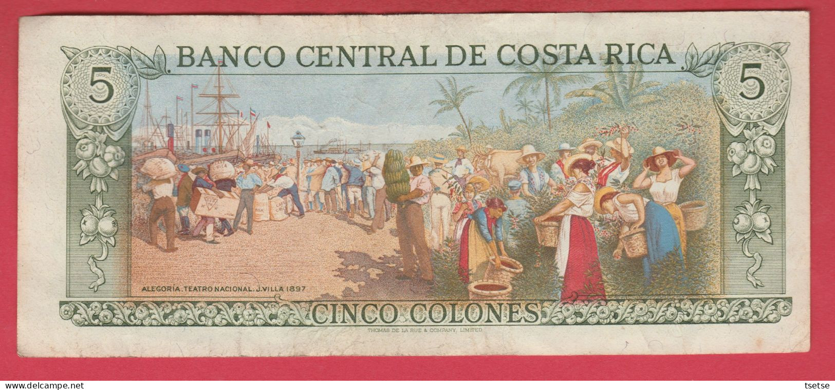 Banco Central De Costa Rica - 5/Cinco Colones - 15 De Enero De 1992 - Costa Rica