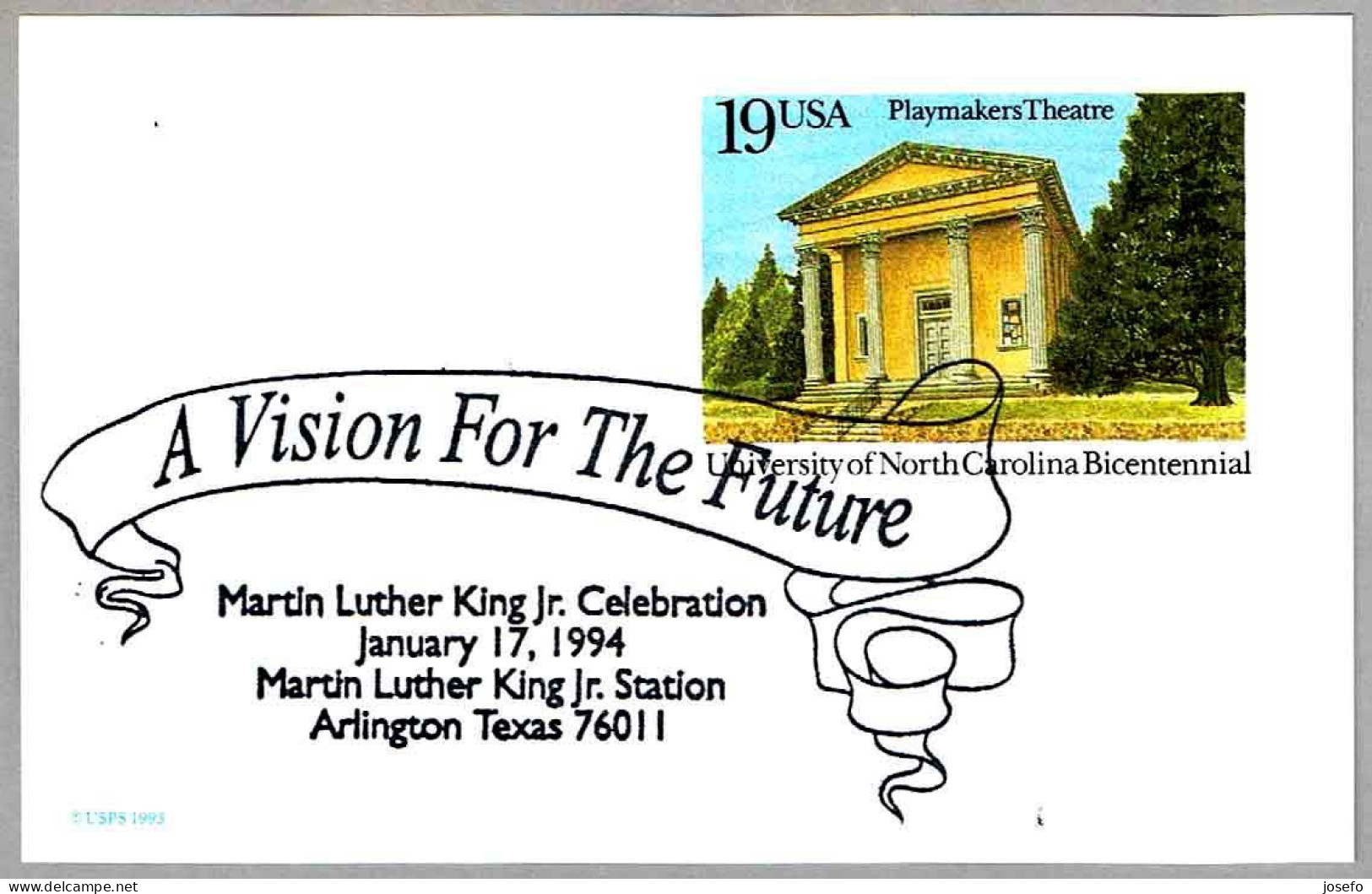 A VISION FOR THE FUTURE - MARTIN LUTHER KING. Arlington TX 1994 - Martin Luther King