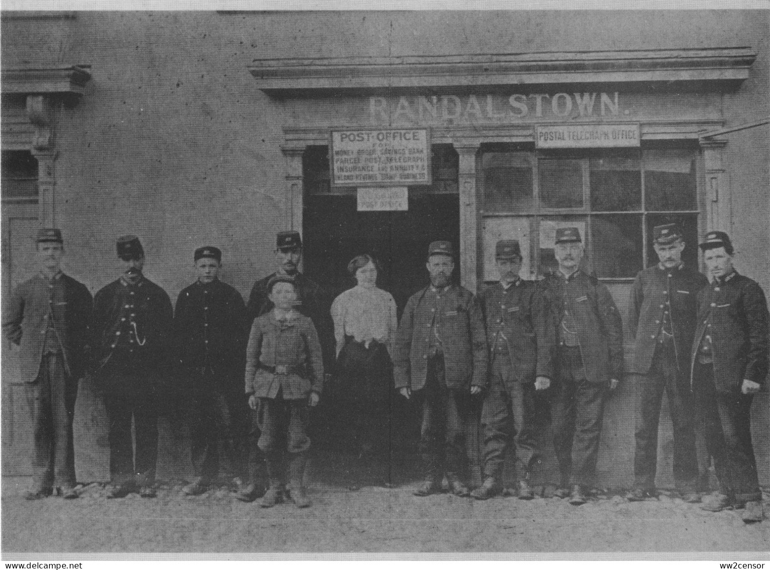 1905 Postcard Of Randelstown Post Office - Reproduction - Antrim