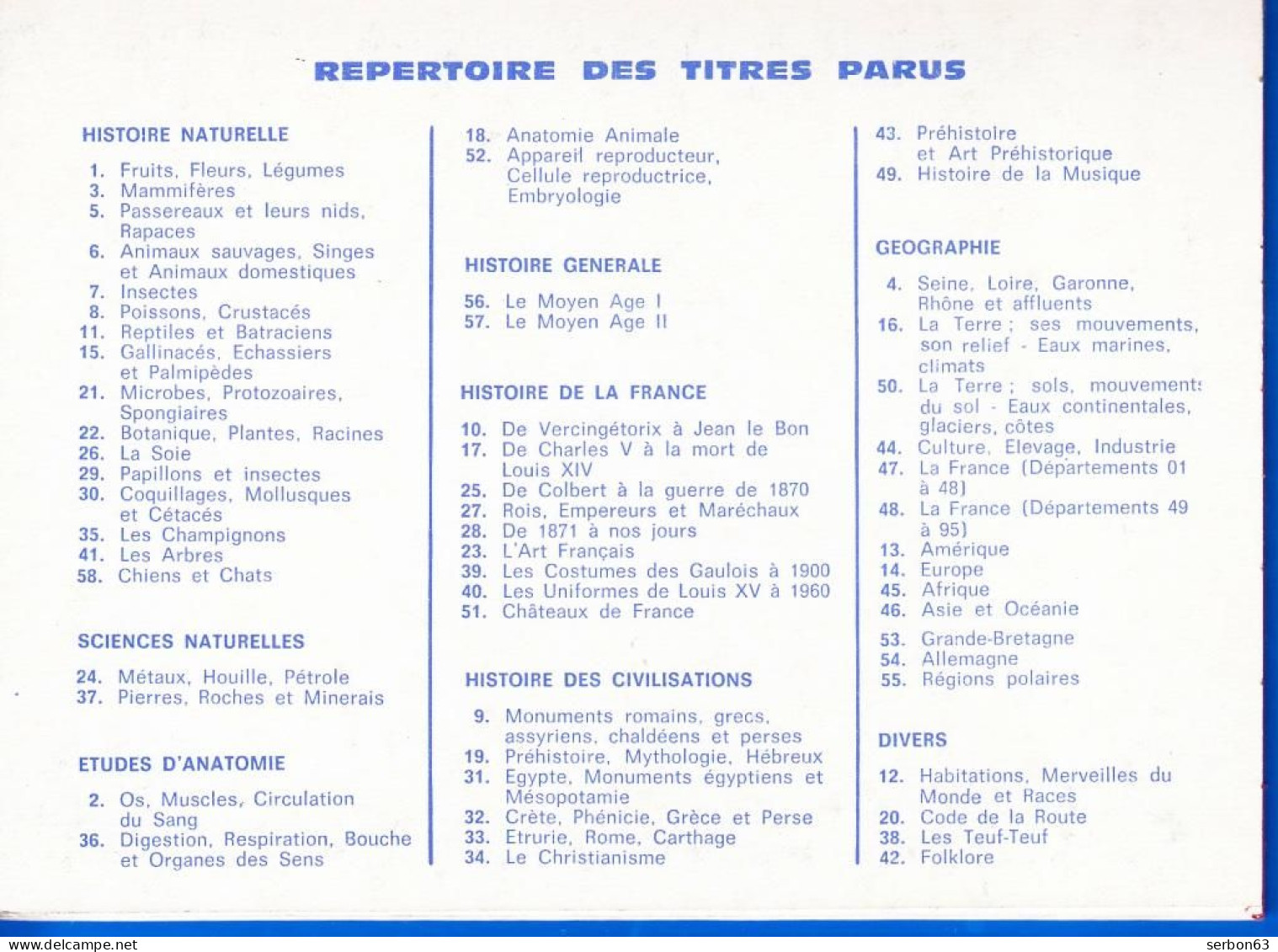 VOLUMÉTRIX LIVRET ÉDUCATIF NEUF N° 13 GÉOGRAPHIE AMÉRIQUE - NOTRE SITE Serbon63 - Fiches Didactiques