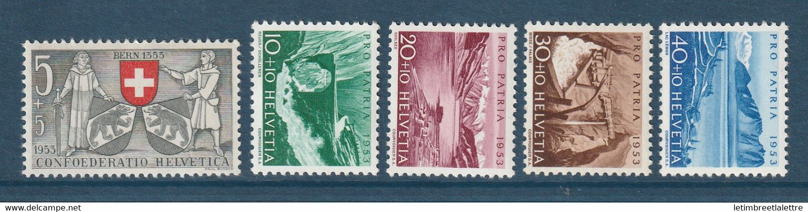 Suisse - YT N° 531 à 535 ** - Neuf Sans Charnière - 1953 - Unused Stamps