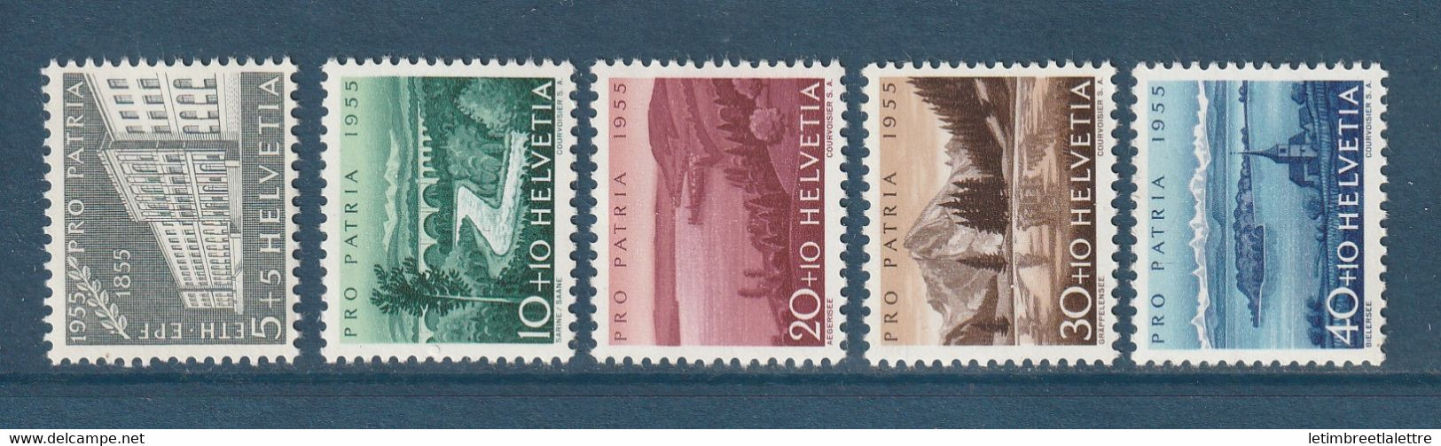 Suisse - YT N° 562 à 566 ** - Neuf Sans Charnière - 1955 - Nuevos