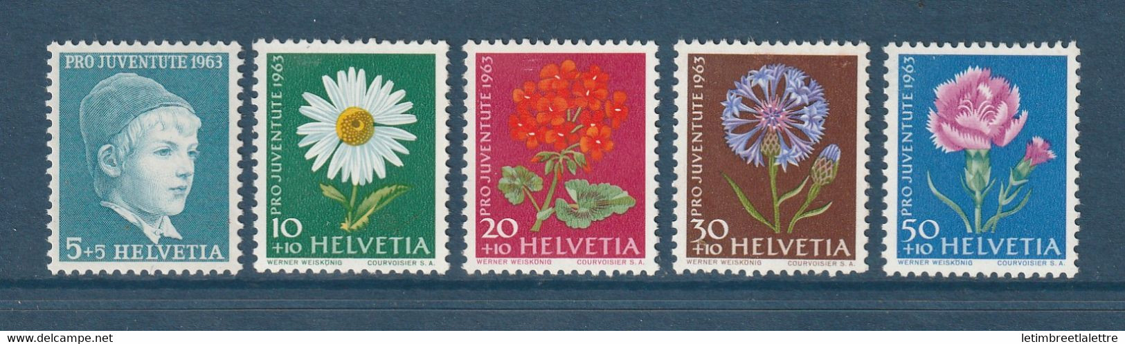 Suisse - YT N° 721 à 725 ** - Neuf Sans Charnière - 1963 - Nuevos