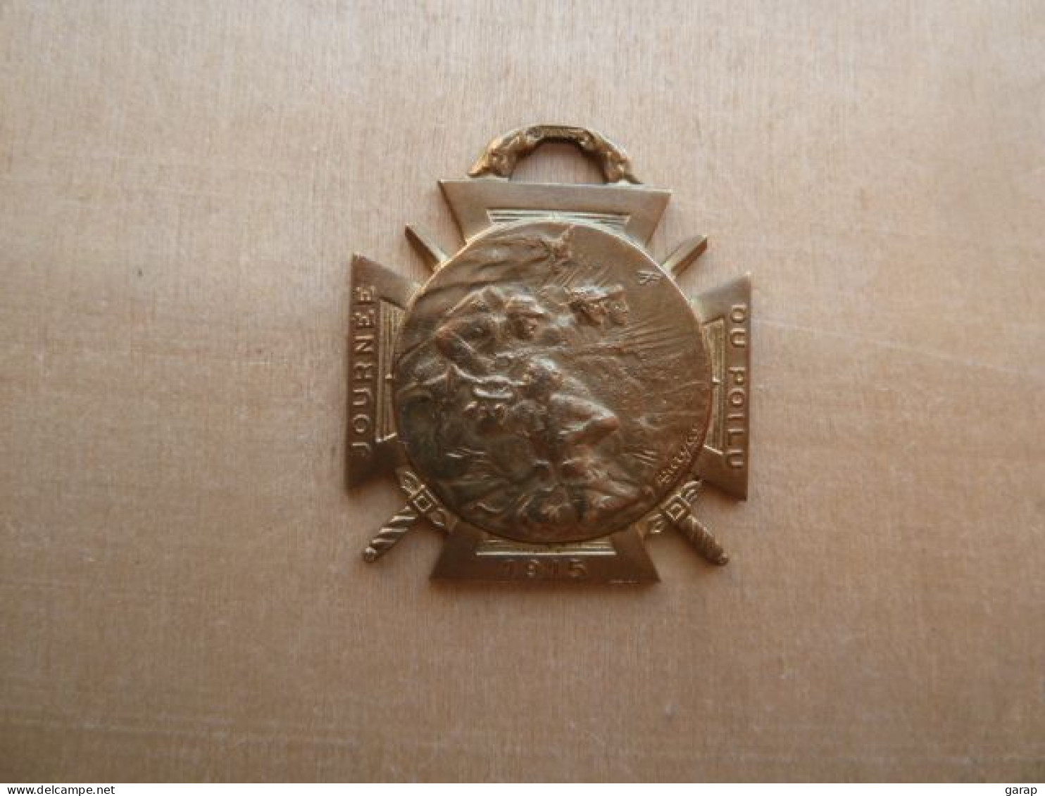 CRX-100 Médaille Ancienne Signée Burgas Journée Du Poilu 1815 - Avant 1871