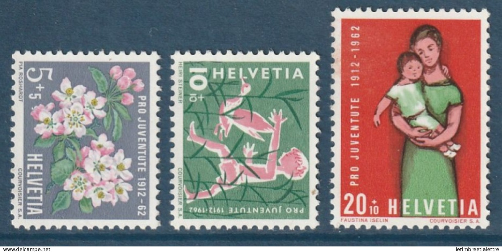 Suisse - YT N° 700 à 702 ** - Neuf Sans Charnière - 1962 - Nuevos