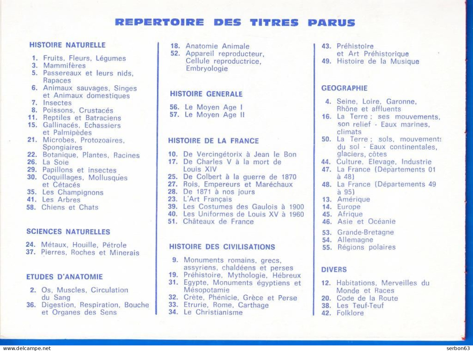 VOLUMÉTRIX LIVRET ÉDUCATIF NEUF N° 58 HISTOIRE NATURELLE CHIENS ET CHATS - NOTRE SITE Serbon63 - Fiches Didactiques