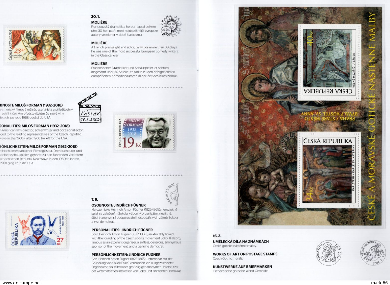 Czech Republic - 2022 - Luxury Complete Year Book - Numbered Year BOOK With Exclusive Blackprint - Années Complètes