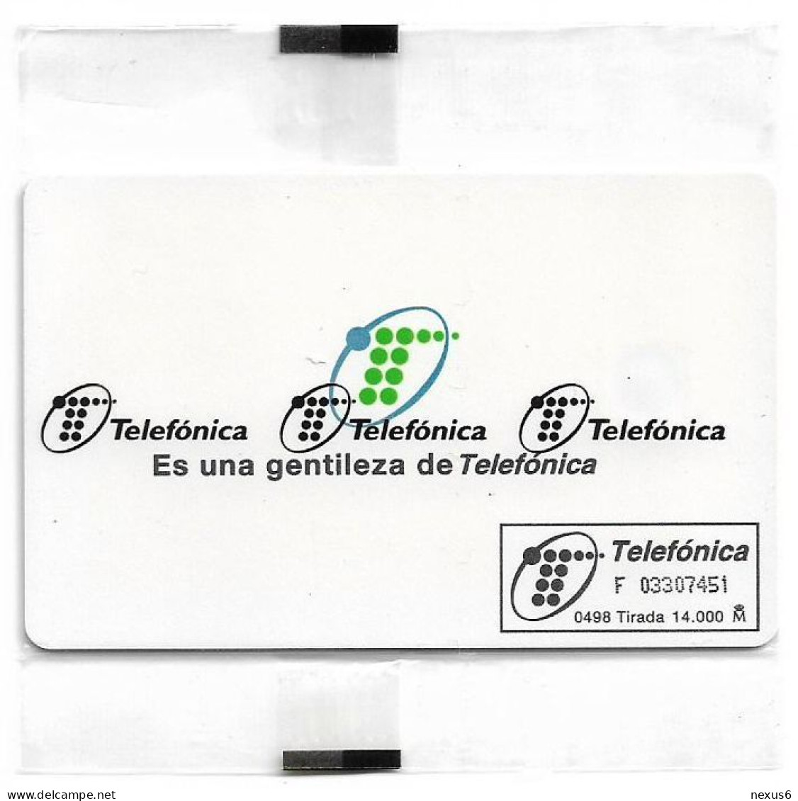 Spain - Telefónica - Imagen 95 - G-016 - 04.1998, 500PTA, 14.000ex, NSB - Gift Issues