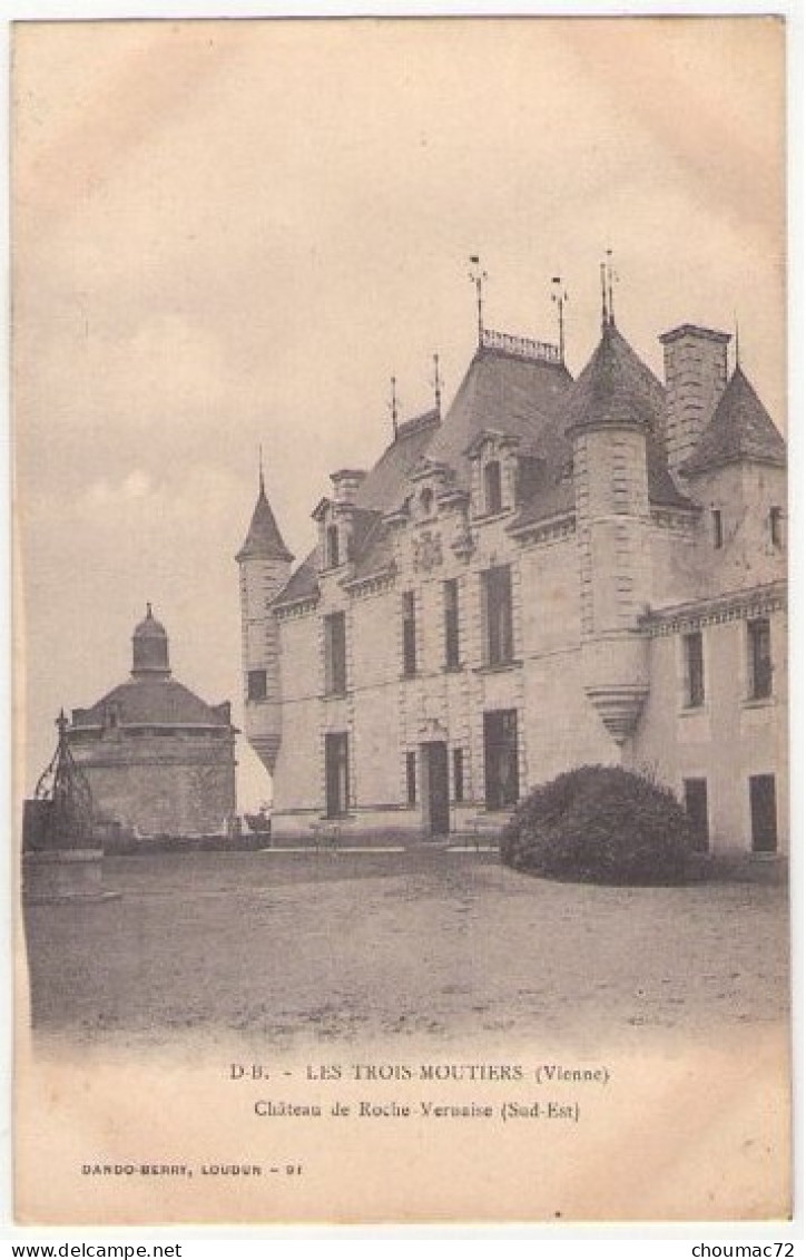 (86) 035, Les Trois Moutiers, DB, Château De La Roche Vernaise (Sud Est) - Les Trois Moutiers