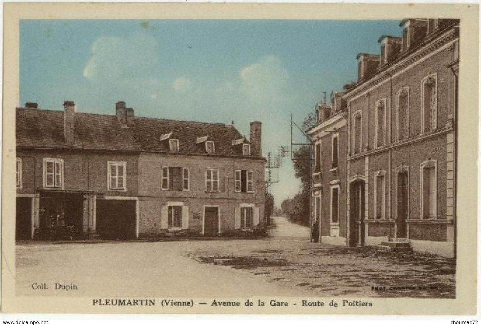 (86) 098, Pleumartin, Combier, Avenue De La Gare, Route De Poitiers - Pleumartin