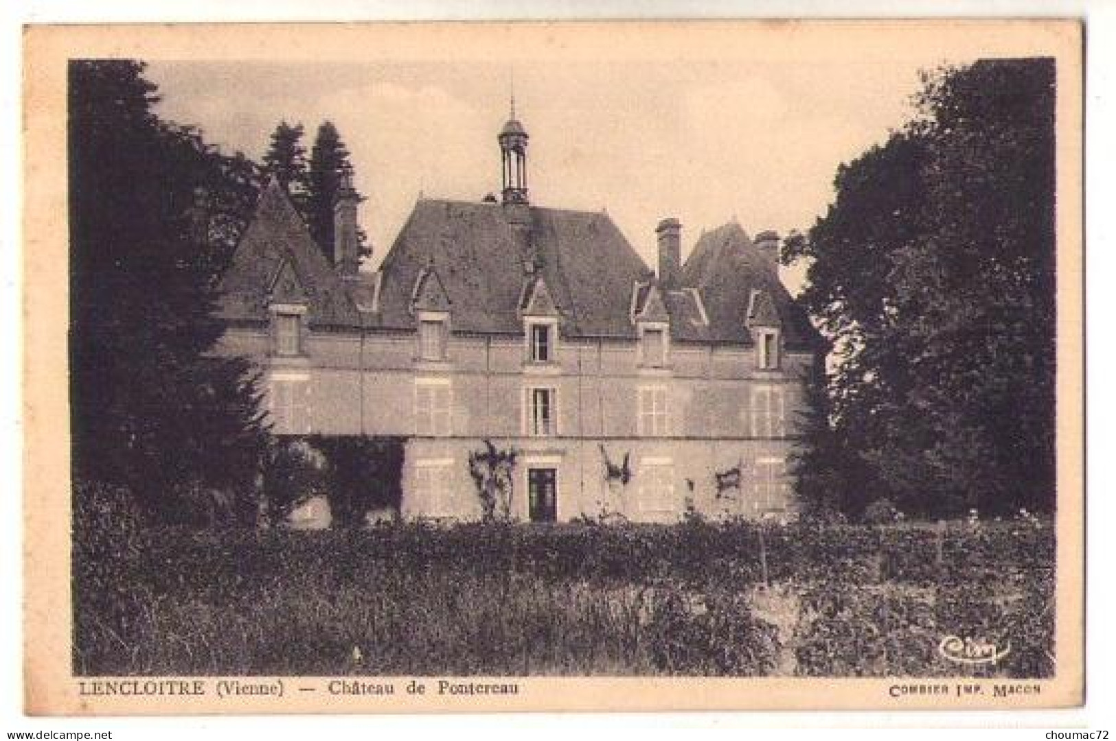 (86) 320, Lencloitre, Combier, Château De Pontereau - Lencloitre
