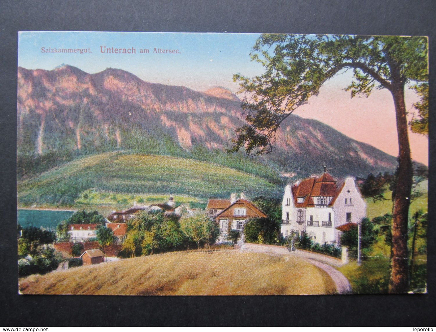 AK UNTERACH Am Attersee 1920 // D*55831 - Attersee-Orte