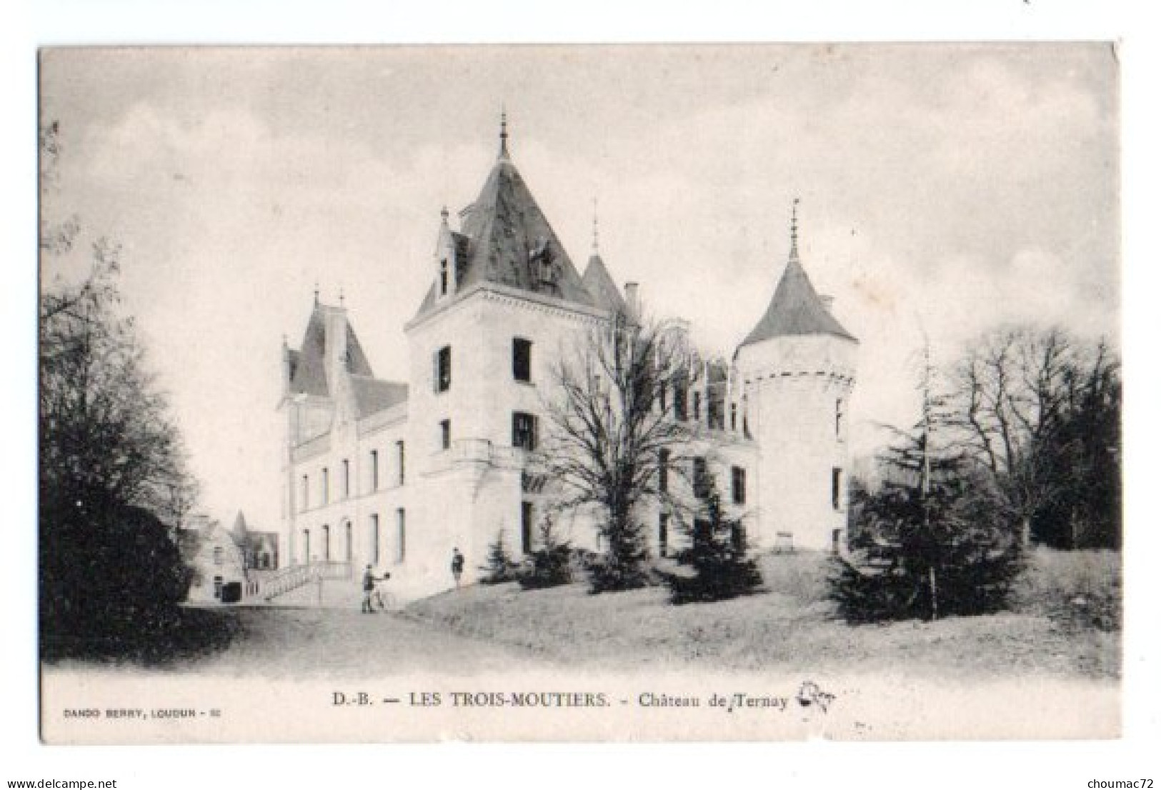 (86) 457, Les Trois Moutiers, Dando-Berry 92, Château De Ternay, Dos Non Divisé - Les Trois Moutiers
