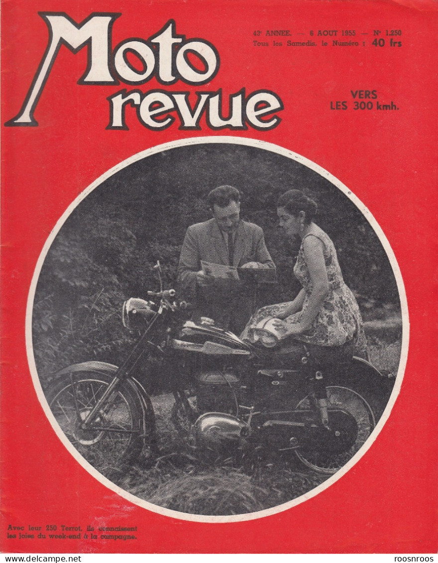 MOTO REVUE N° 1250 - 1955 -  VERS LES 300 KMH - ZUNDAPP BELLA - Moto