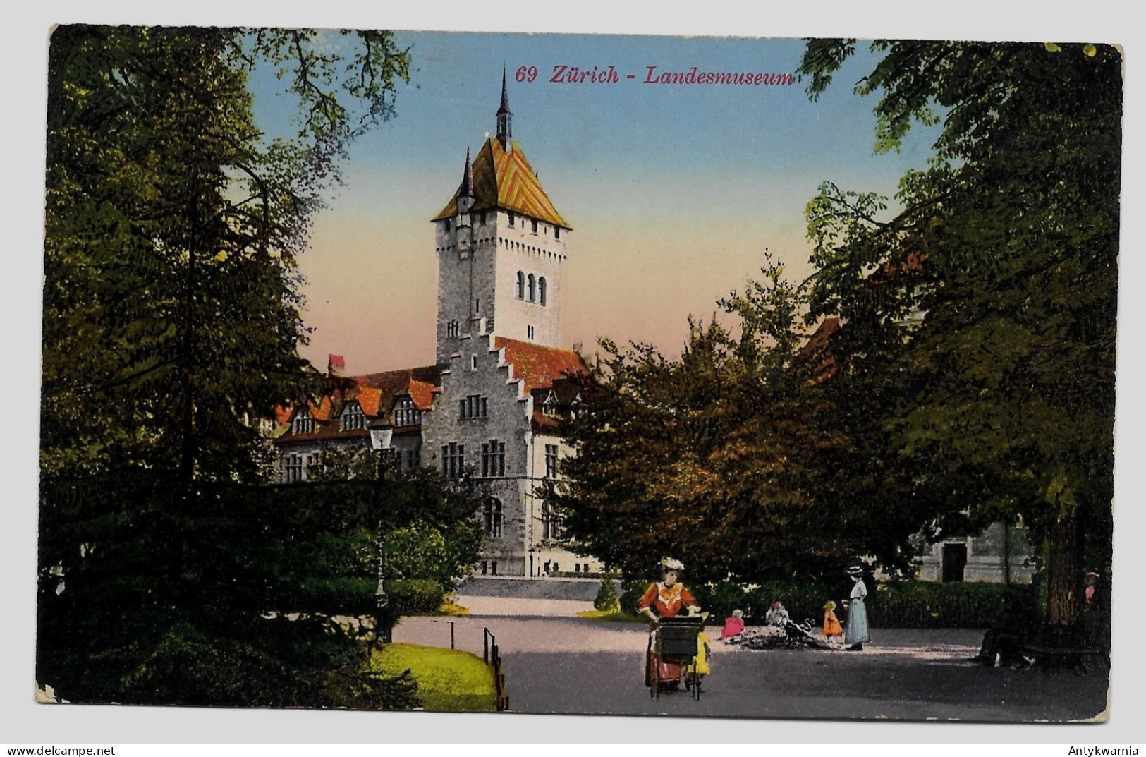 Zürich  Landesmuseum , Gelaufen 1920y.   G822 - Laufen-Uhwiesen 