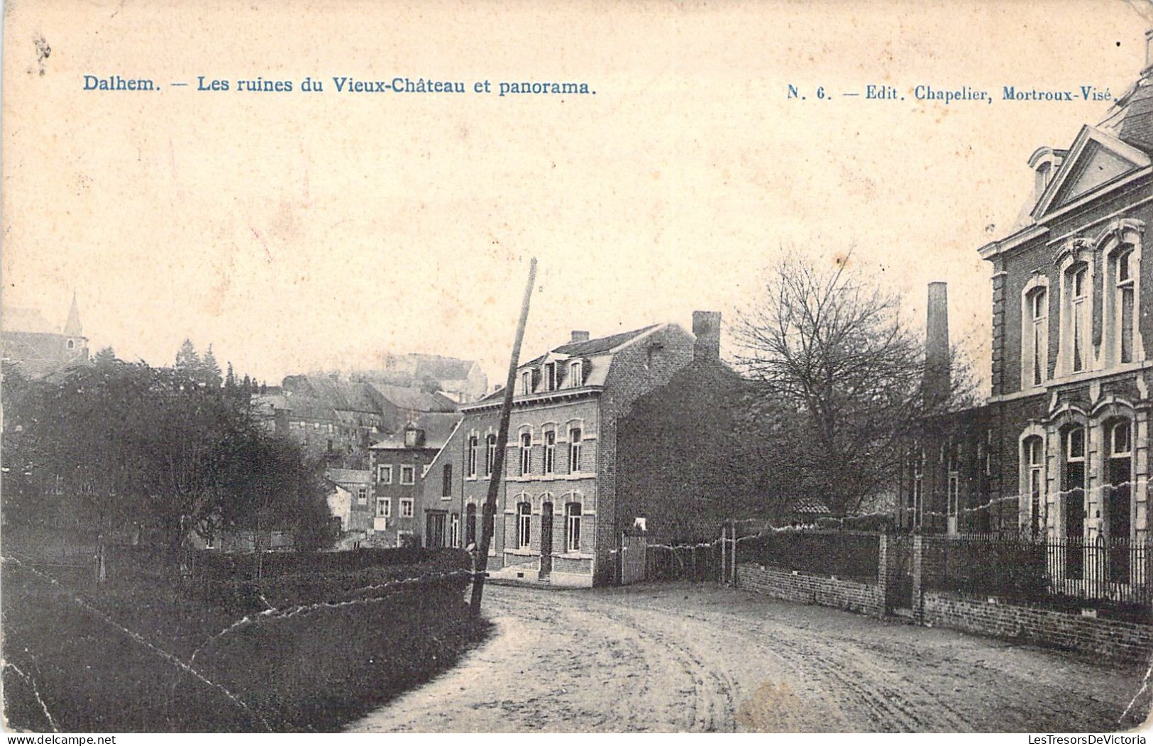 BELGIQUE - DALHEM - Les Ruines Du Vieux Château Et Panorama - Carte Postale Ancienne - Dalhem