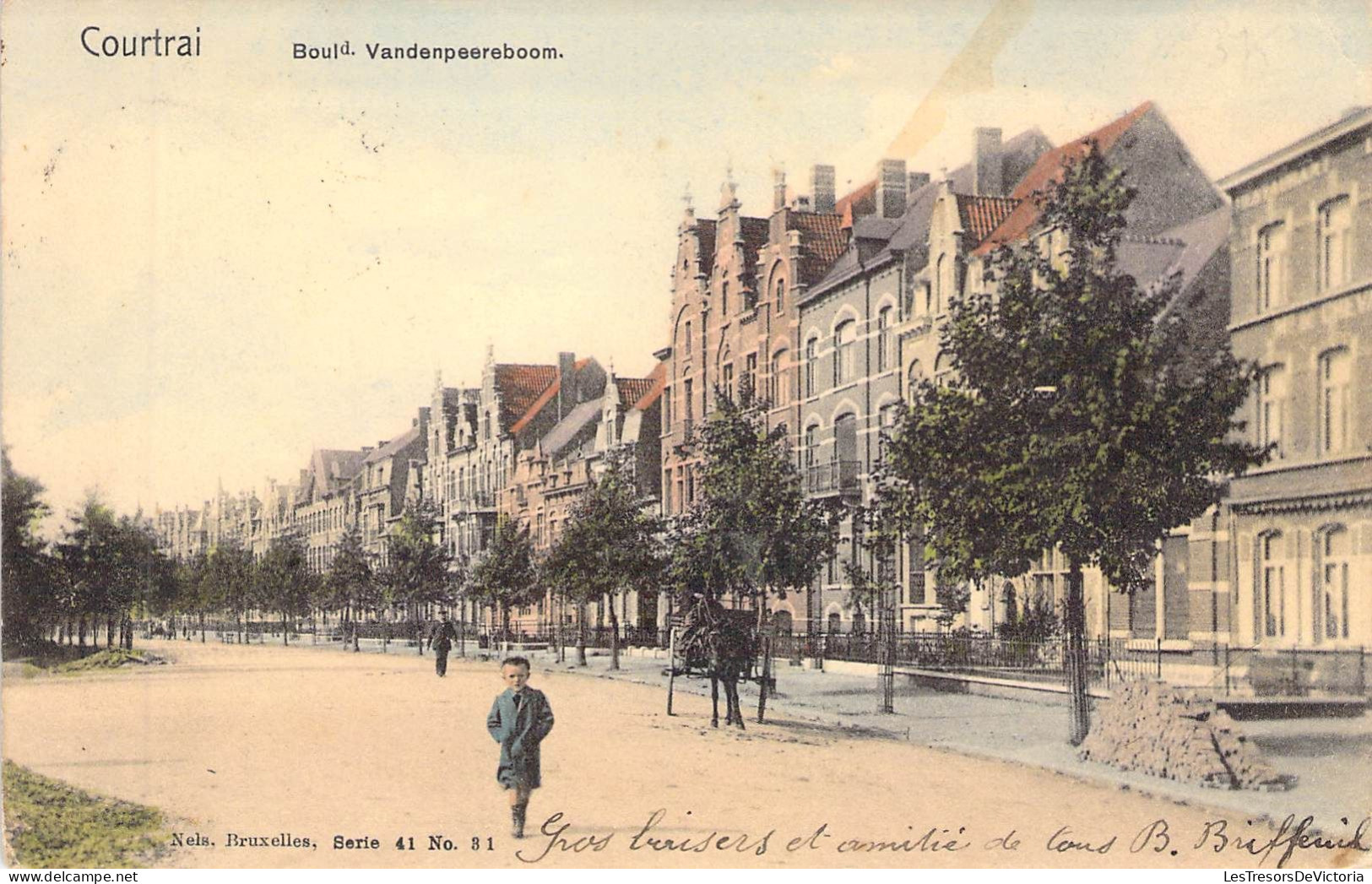 BELGIQUE - COURTRAI - Boulevard Vandenpeereboom - Edit Nels - Carte Postale Ancienne - Andere & Zonder Classificatie