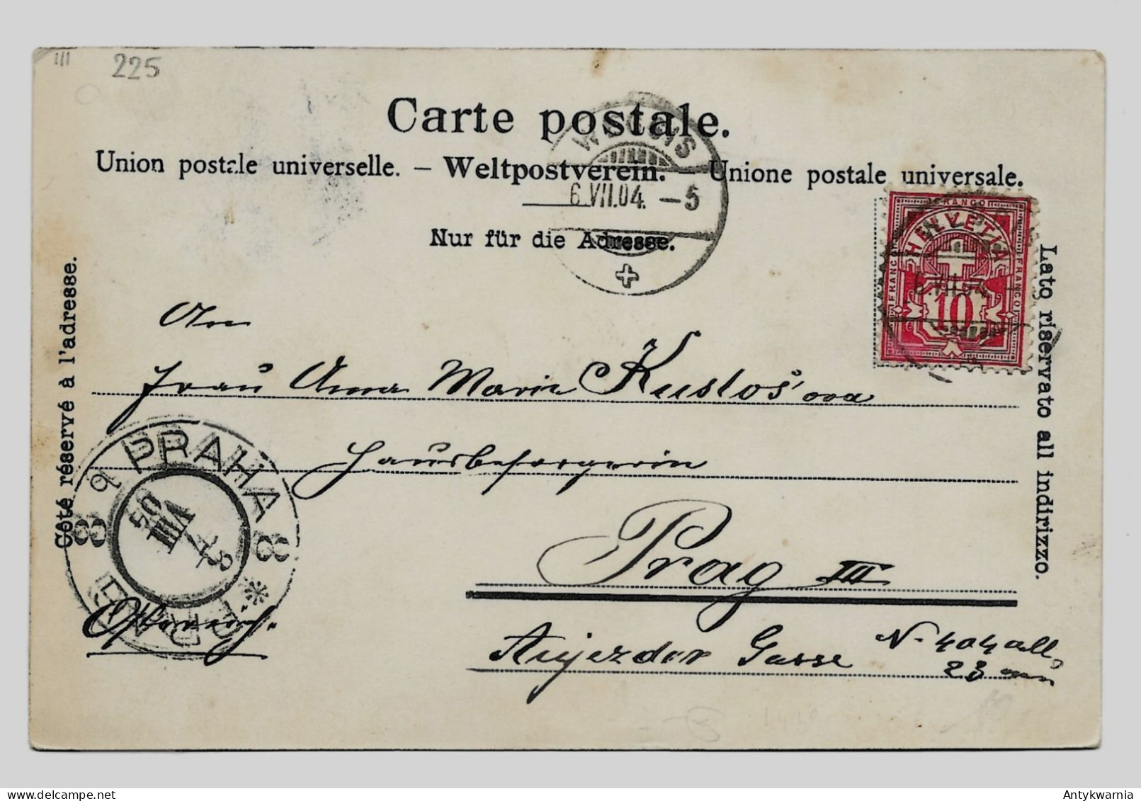 Heimkehr Von Der Alp - Retour Du Bétail, Kühe , Vaches, édit. Zürich, Circulé  Voyagé En , Viaggiata, Gelaufen 1904 G828 - Laufen-Uhwiesen 