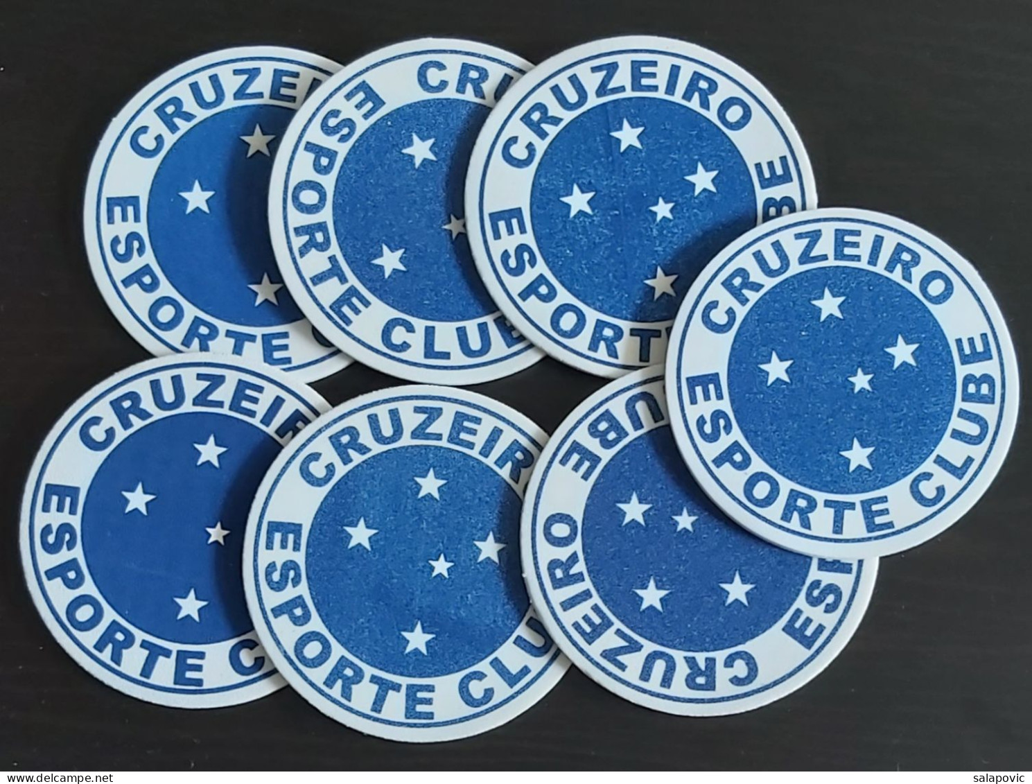 Cruzeiro Esporte Clube Brasil Soccer Football  club Soccer Fussball Calcio Futbol Futebol 7 Pieces Coaster - Habillement, Souvenirs & Autres