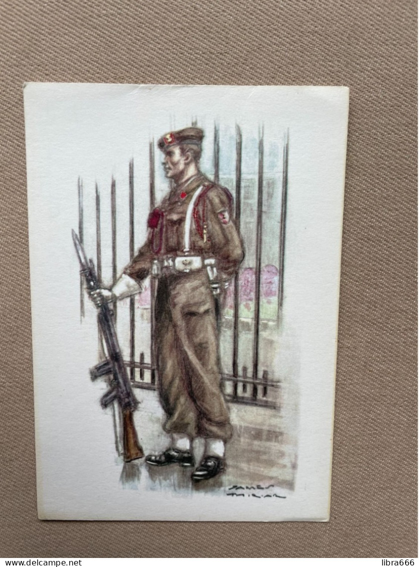 GRENADIERS - Wachtdienst Aan De Koninklijke Paleizen 1962 - HISTORIA - Illustr. James Thiriar - Uniformes