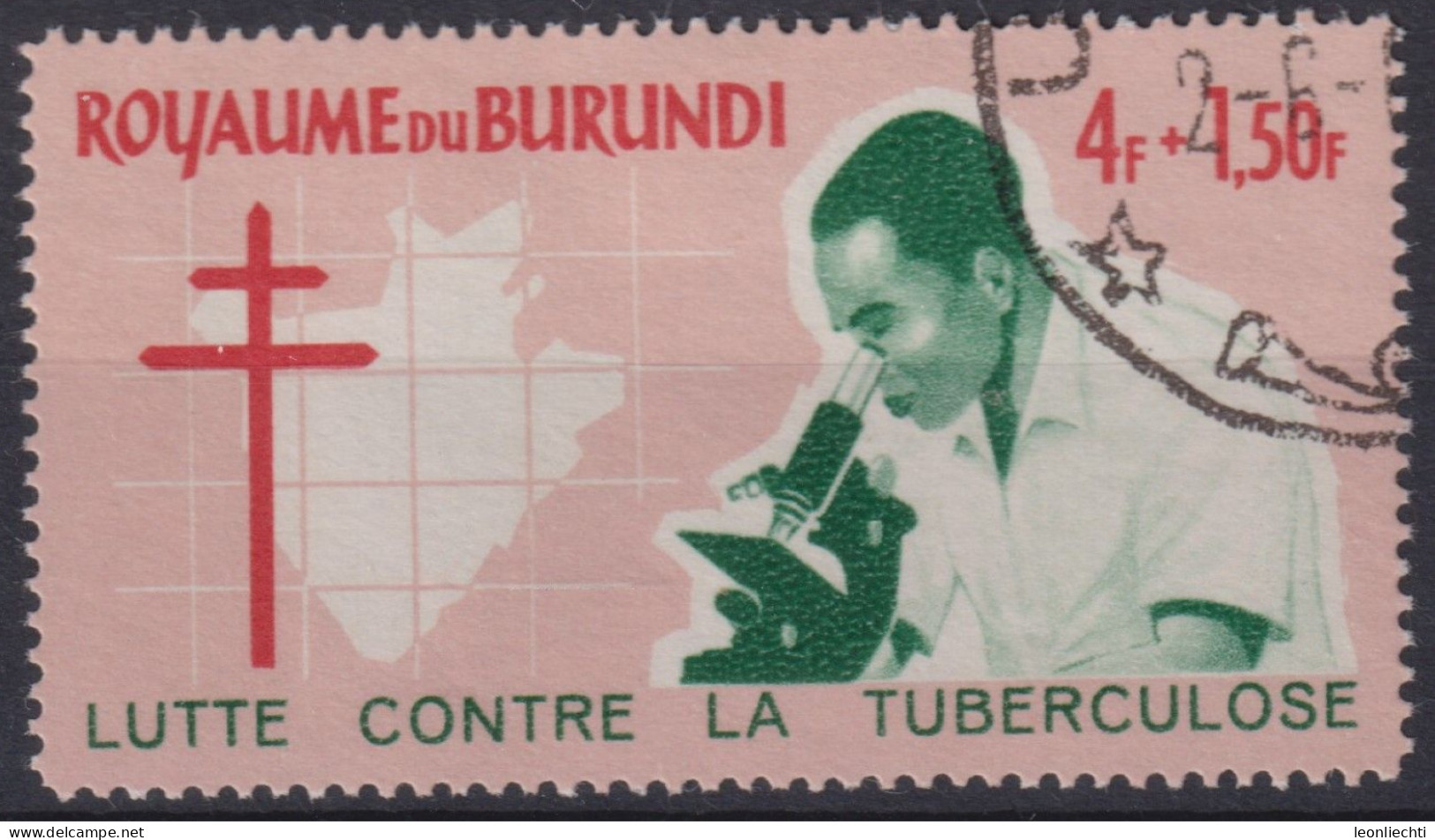 1965 Burundi,Mi:BI 138, Sn:BI B10, Yt:BI 119, Kampf Gegen Tuberkulose / Fight Against Tuberculosis - Used Stamps