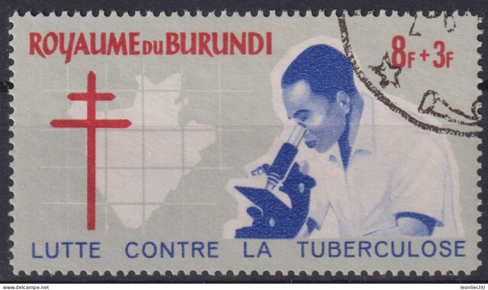 1965 Burundi, Mi:BI 140, Sn:BI B12, Yt:BI 121, Kampf Gegen Tuberkulose / Fight Against Tuberculosis - Oblitérés