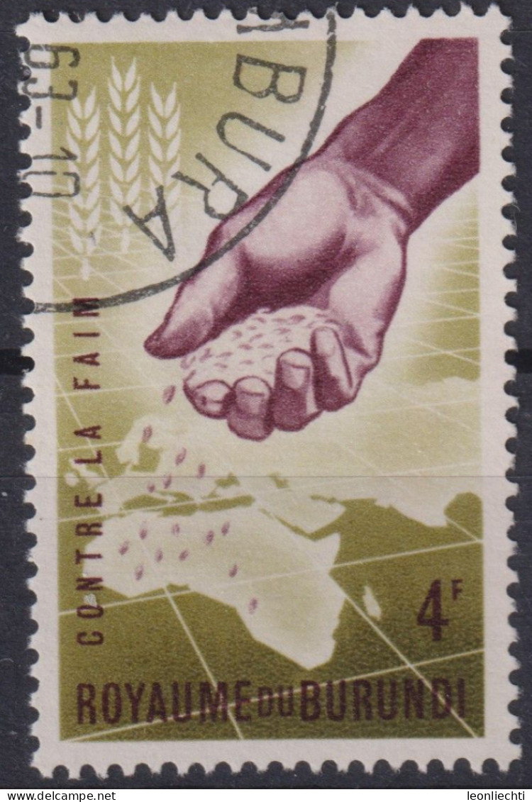 1963 Burundi, Mi:BI 48A, Sn:BI 42, Yt:BI 49, Freedom From Hunger / Freiheit Vom Hunger - Used Stamps