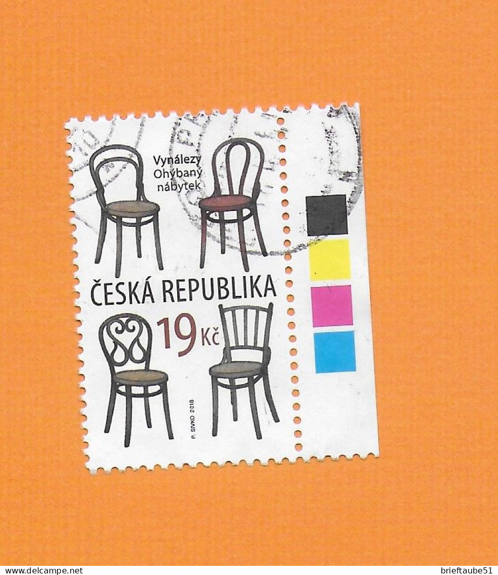 CZECH REPUBLIC 2018  Gestempelt°Used  MiNr. 980 "Bugholzmöbel / Bugholzstuhl" - Used Stamps
