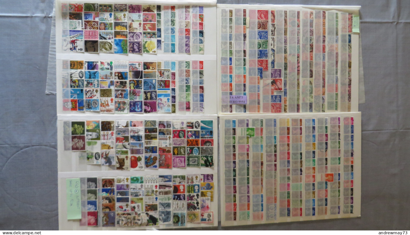 UNITED KINGDOM- NICE USED SELECTION - 440 DIFFERENT STAMPS - Sammlungen