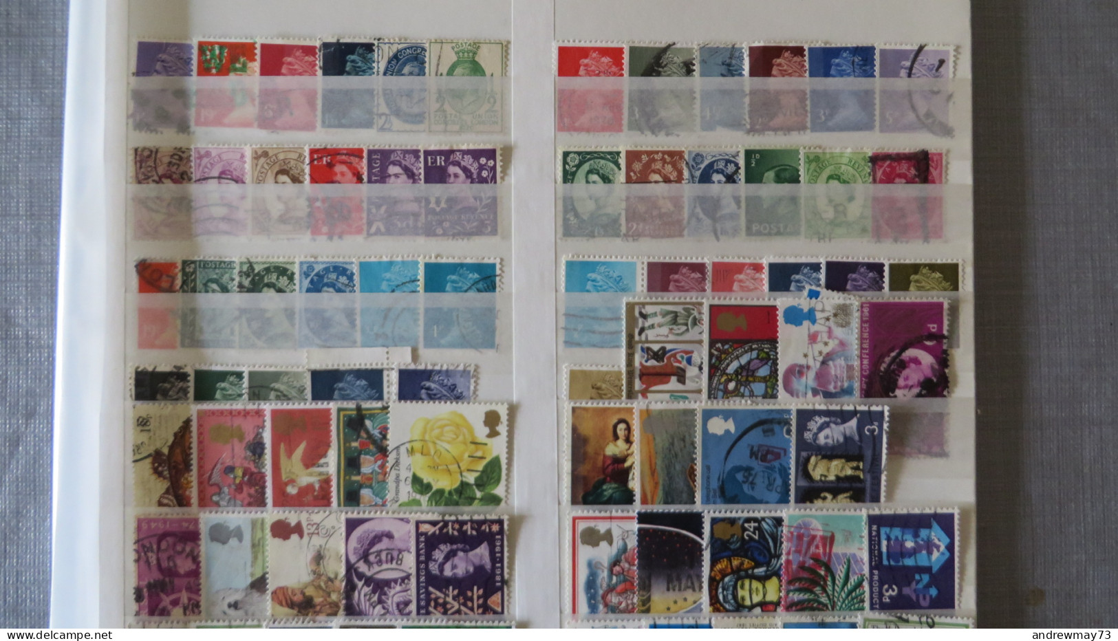 UNITED KINGDOM- NICE USED SELECTION - 440 DIFFERENT STAMPS