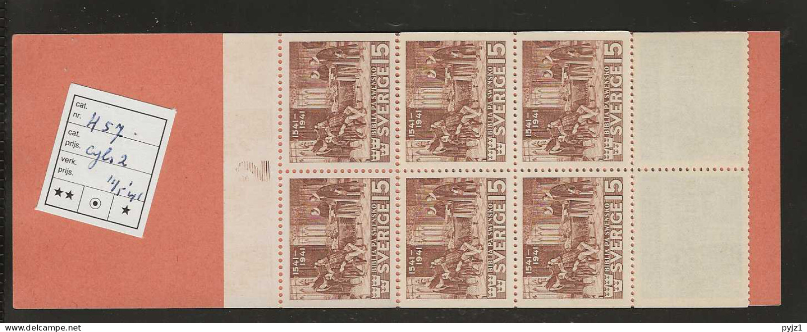 1941 MNH Sweden Booklet Facit H57 Postfris** - 1904-50