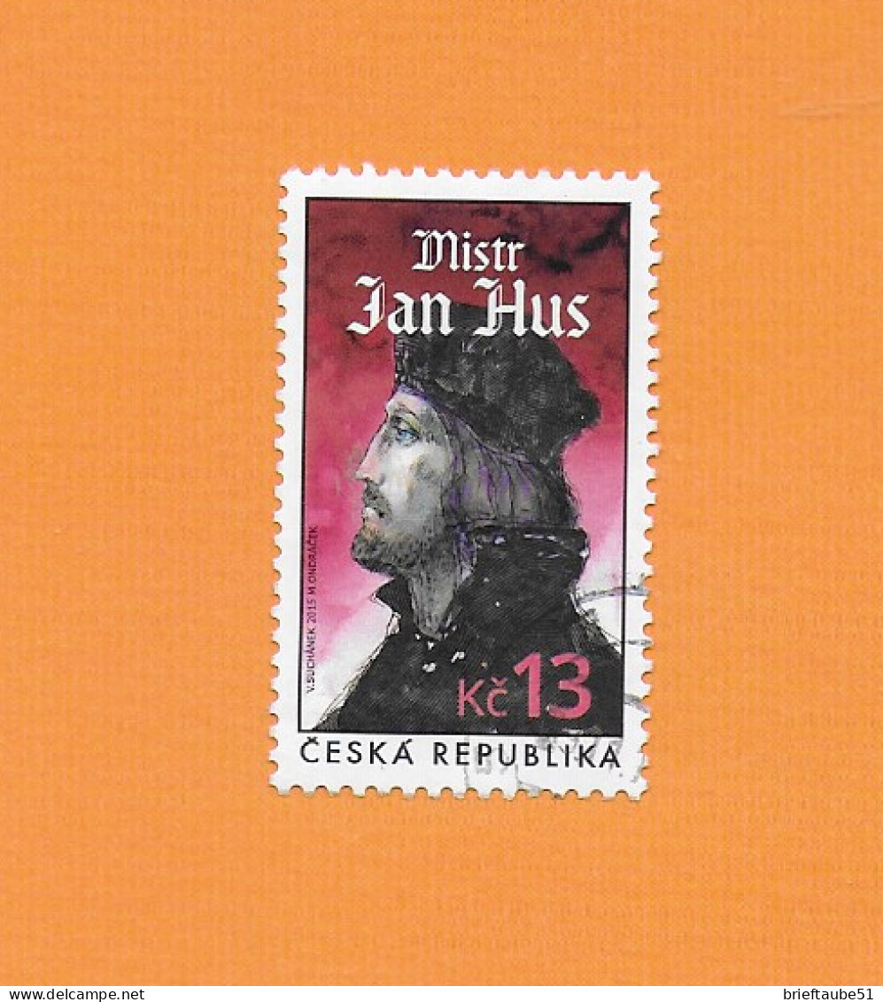 CZECH REPUBLIC 2015  Gestempelt°Used  MiNr. 850 "Jan Hus - Reformator Der Katholischen Kirche " - Usados