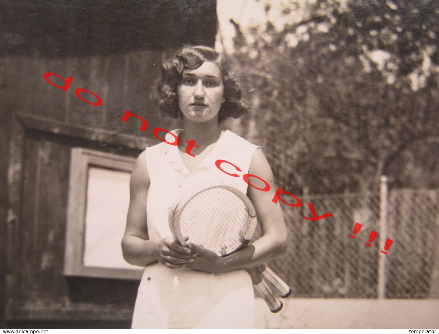 Serbia / Subotica - Famous Tennis Player Lila Šreger ( 30's ) / Real Photo - Sportler