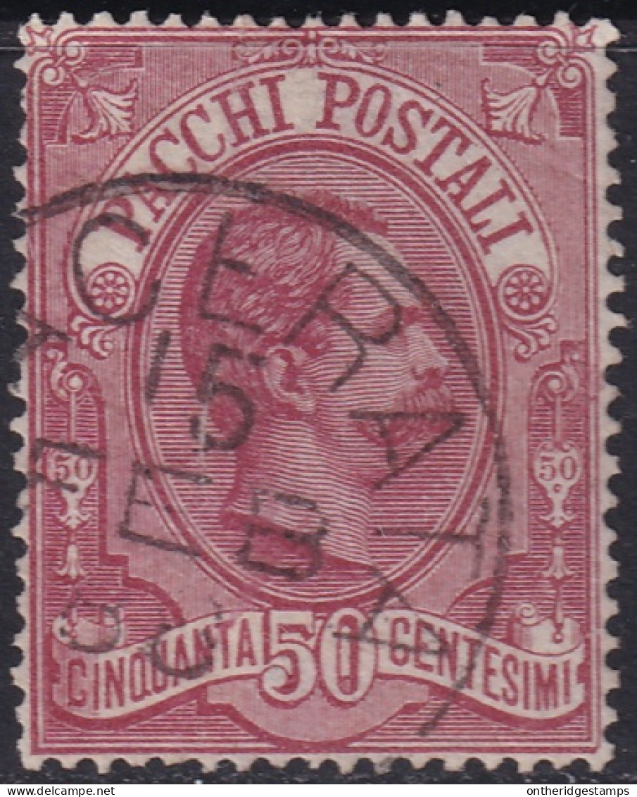 Italy 1884 Sc Q3 Italia Sa Pacchi 3 Parcel Post Used [..]acerata Cancel - Colis-postaux