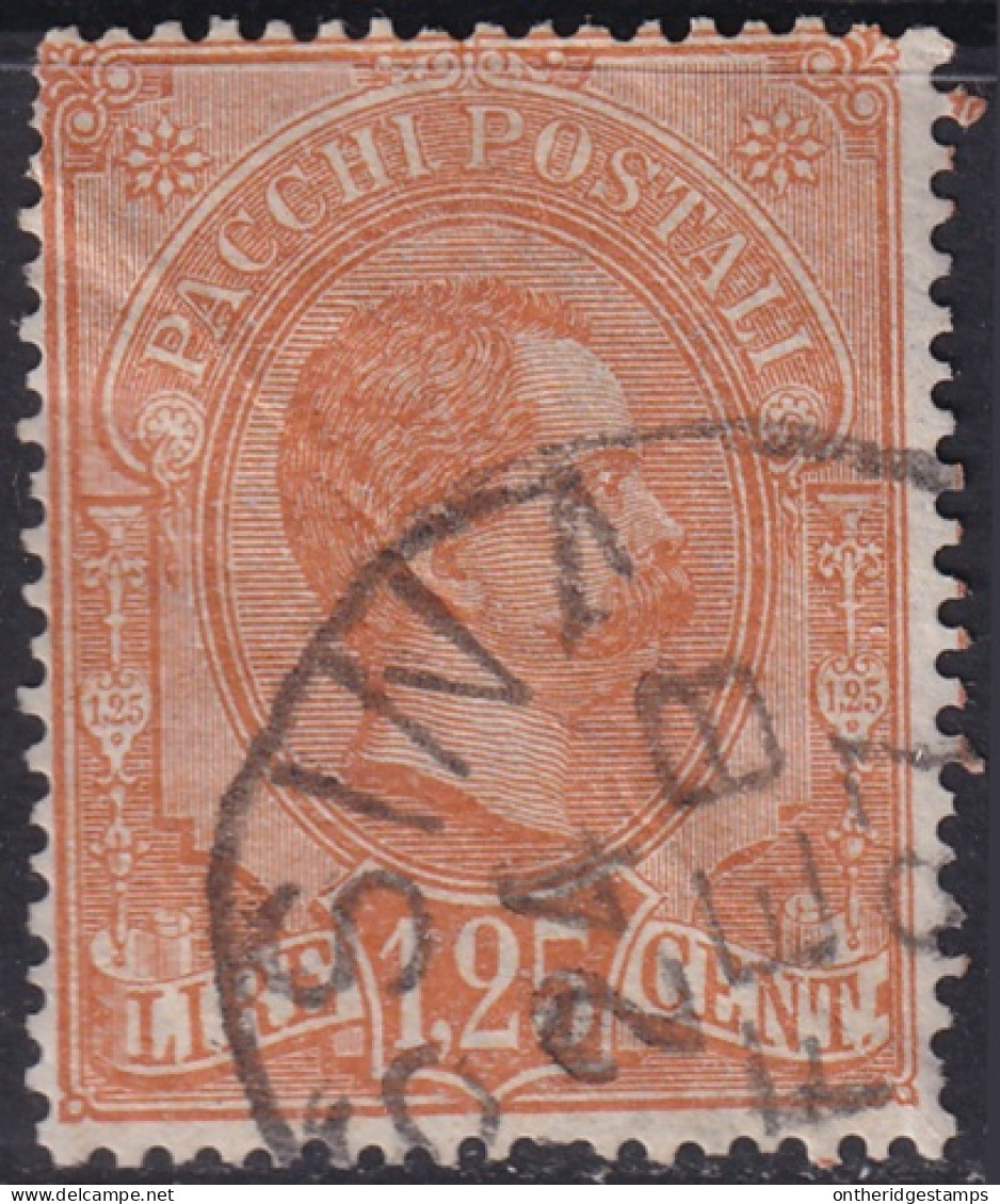 Italy 1884 Sc Q5 Italia Sa Pacchi 5 Parcel Post Used Messina Cancel - Postpaketten