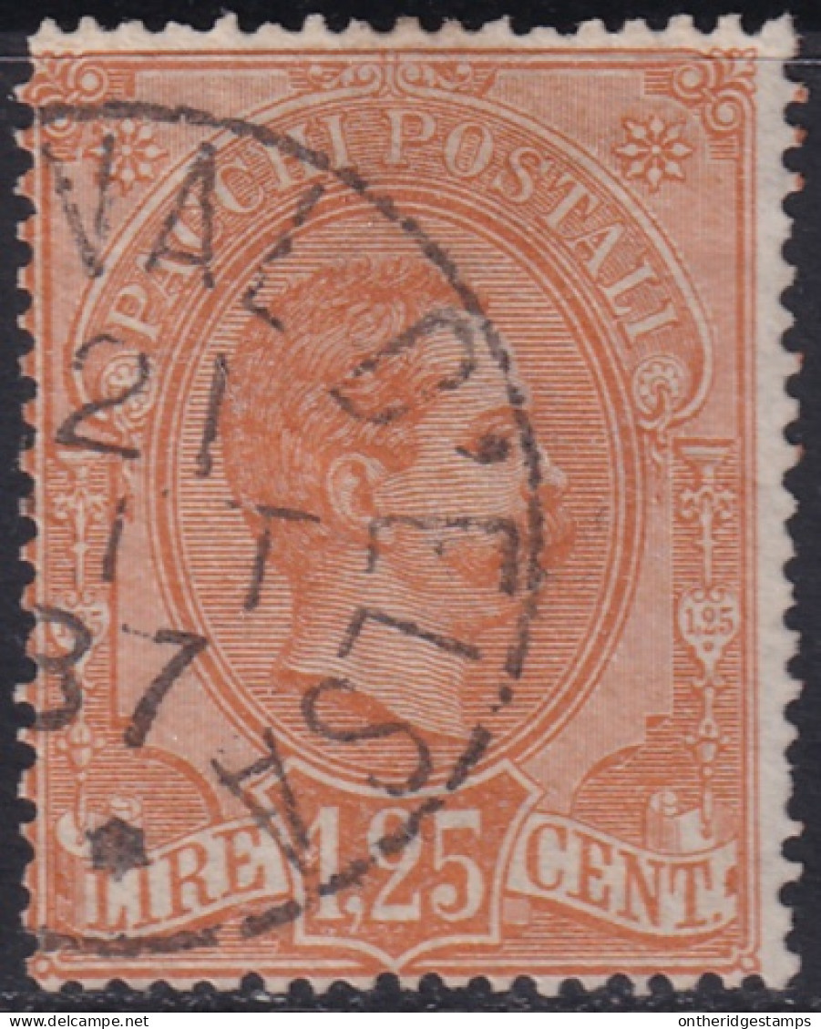 Italy 1884 Sc Q5 Italia Sa Pacchi 5 Parcel Post Used Val D'Elsa Cancel - Postpaketten